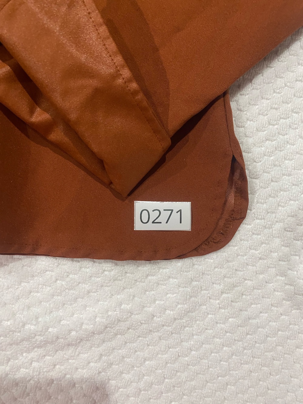 Women's Rust Brown Button-Front Collared Blouse - Picture 7 of 7